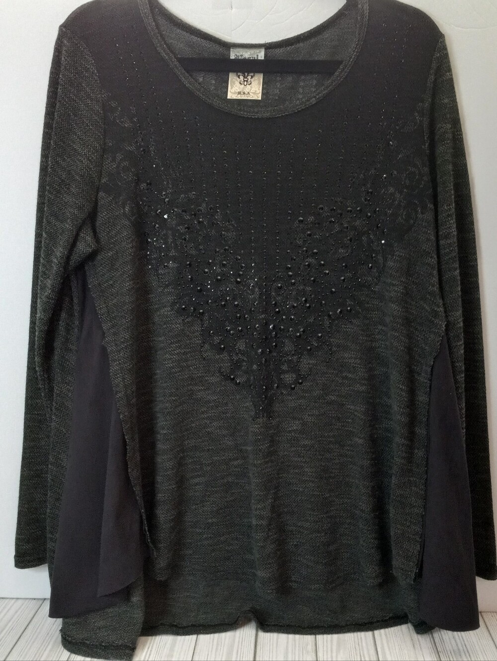 Vocal Y2K Mcbling Rhinestone Whimsigoth Grunge Swing Tunic Top